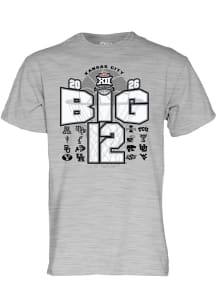 Blue 84 Big 12 Grey 2026 Big 12 Basketball Tournament Short Sleeve T Shirt