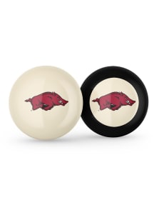 Arkansas Razorbacks Team Logo Cue Ball and 8 Ball Combo Billiard Balls