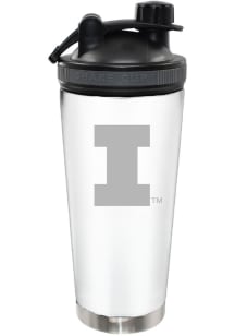 Illinois Fighting Illini 24oz Stainless Steel Bottle - White