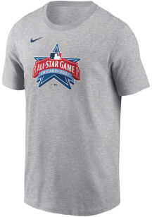 Nike Chicago Cubs Grey Heather 2027 All-Star Game Logo Short Sleeve T Shirt