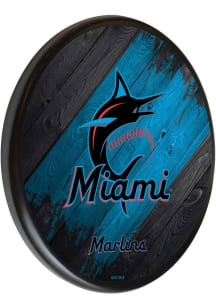 Miami Marlins Printed Sign - Black