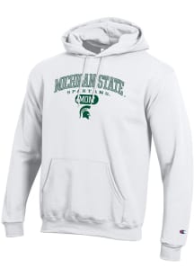Champion Michigan State Spartans Mens White Pill Box Mom Powerblend Long Sleeve Hoodie
