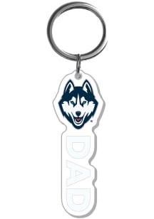 UConn Huskies Dad Acrylic Keychain - Navy Blue
