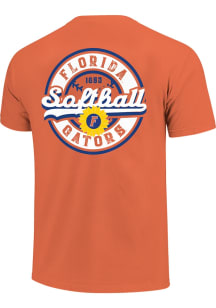Florida Gators Orange Ball Rustic Script Short Sleeve T Shirt
