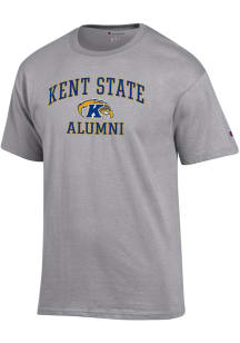 Champion Kent State Golden Flashes Grey Mascot Alumni Jersey Short Sleeve T Shirt