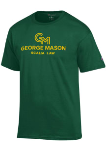 Champion George Mason University Green Primary Logo Short Sleeve T Shirt