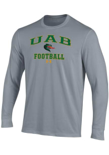 Under Armour UAB Blazers Grey Football Football Performance Long Sleeve T Shirt
