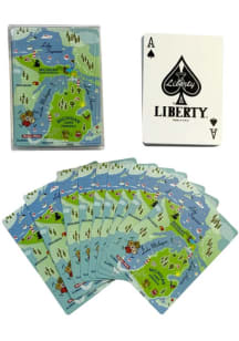 Michigan State Map Playing Cards