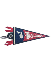 Michigan Pennant Keychain - Red