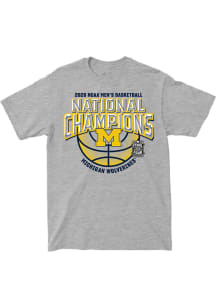 Michigan Wolverines Youth Grey 2026 National Champs Classic Fashion Player Tee