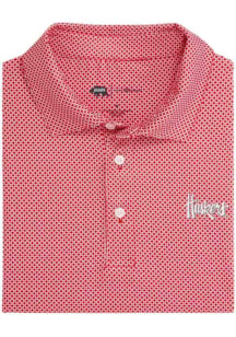 Onward Reserve Nebraska Cornhuskers Mens Red Scope Short Sleeve Fashion Polo