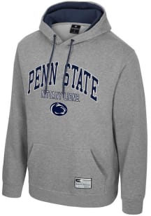 Colosseum Penn State Nittany Lions Mens Grey Yes Chef Long Sleeve Hoodie