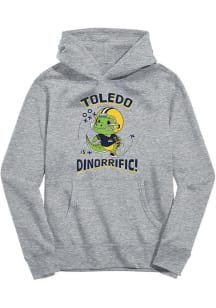 Vive La Fete Toledo Rockets Youth Grey Dino-Riffic Long Sleeve Hoodie