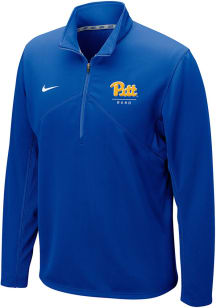 Nike Pitt Panthers Mens Blue Band DriFIT Training Long Sleeve Qtr Zip Pullover