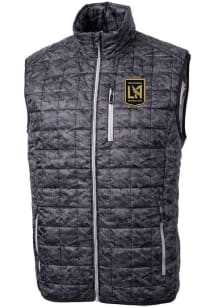 Cutter and Buck Los Angeles FC Mens Black Rainier PrimaLoft Printed Sleeveless Jacket