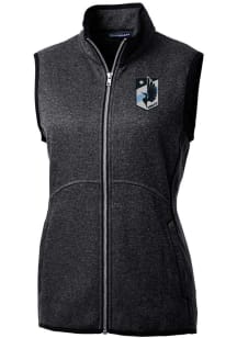 Cutter and Buck Minnesota United FC Womens Charcoal Mainsail Vest