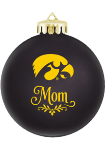 Iowa Hawkeyes Mom Ornament - Black