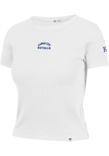 47 Kansas City Royals Womens White Baby Rib Short Sleeve T-Shirt