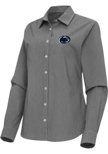 Antigua Penn State Nittany Lions Womens Porter Long Sleeve Black Dress Shirt