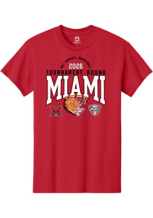 Summit Sportswear Miami RedHawks Red MAC 2026 WBB Tournament Bound Short Sleeve T Shirt