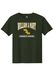Summit Sportswear William & Mary Tribe Youth Green Womens Soccer Short Sleeve T-Shirt