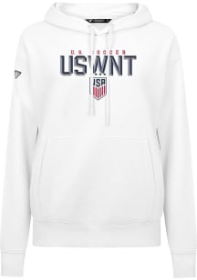 Levelwear USWNT Womens White Adorn Carve Hooded Sweatshirt