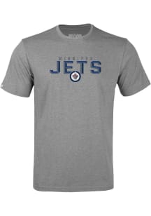 Levelwear Winnipeg Jets Youth Grey Richmond Jr Carve Short Sleeve T-Shirt