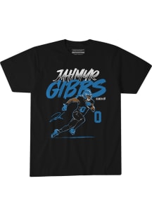 Jahmyr Gibbs Detroit Black Player Action Pose Short Sleeve Fashion Player T Shirt