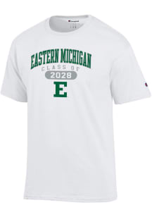 Champion Eastern Michigan Eagles White Pill Class of 2028 Jersey Short Sleeve T Shirt