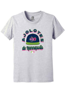 Summit Sportswear Kannapolis Cannon Ballers Youth Grey Circle Cap Copa Short Sleeve T-Shirt