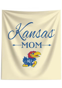 Kansas Jayhawks Mom 50x60 Tapestry Blanket