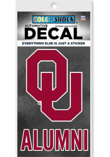 Oklahoma Sooners Alumni Auto Decal - Crimson