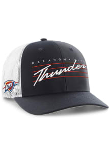47 Oklahoma City Thunder 2T Downburst Trucker Adjustable Hat - Navy Blue