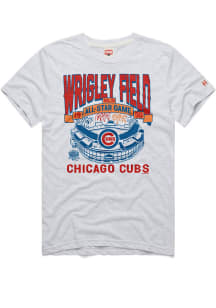 Homage Chicago Cubs Ash All Star Game 1990 Wrigley Field Short Sleeve Fashion T Shirt