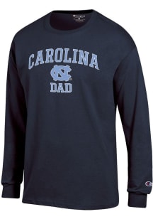 Champion North Carolina Tar Heels Navy Blue Arch Logo Dad Jersey Long Sleeve T Shirt