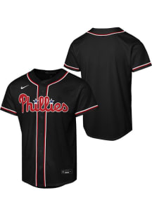 Nike Philadelphia Phillies Youth Black Carbon Blank Jersey