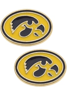 Iowa Hawkeyes Enamel Logo Stud Womens Earrings