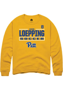 Jakob Loepping Pitt Panthers Mens Gold NIL Stacked Box Player Crew