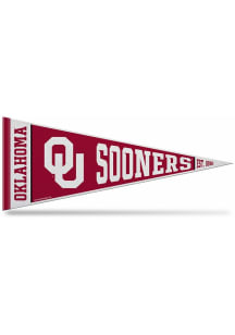 Oklahoma Sooners Rally Standard 12x30 Pennant - Crimson
