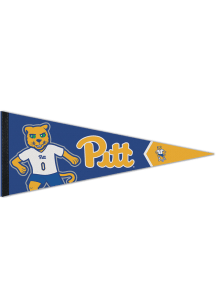 Pitt Panthers 12x30 Roc Collection Soccer Mascot Premium Pennant - Blue
