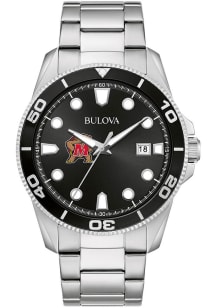 Bulova Maryland Terrapins Sport Stainless Steel Mens Watch