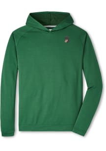 Peter Millar Michigan State Spartans Mens Green Pine Performance Sparty Long Sleeve Hoodie