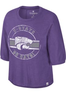 Colosseum K-State Wildcats Womens Purple Elphaba Short Sleeve T-Shirt