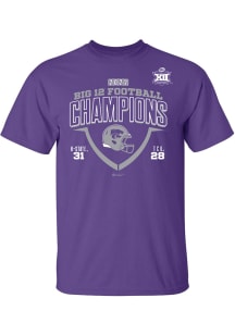 K-State Wildcats Purple 2022 Big 12 Football Champs Short Sleeve T Shirt