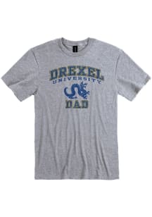 Drexel Dragons Grey Big Arch Dad Short Sleeve T Shirt