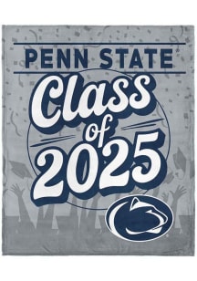 Penn State Nittany Lions Class of 2025 Silk Touch Fleece Blanket - Silver