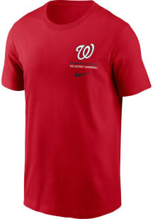 Nike Washington Nationals Red Primetime 2 Hit Icon Short Sleeve T Shirt
