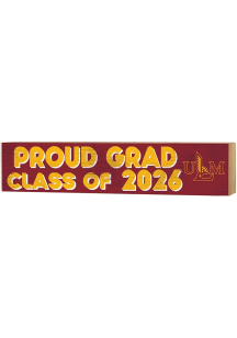 KH Sports Fan Louisiana-Monroe Warhawks Class of 2026 Block Sign - Red