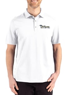 Cutter and Buck New York Jets Mens White Historic Advantage Refresh Short Sleeve Polo