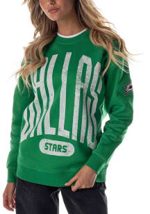 Dallas Stars Womens Green Double Crew Sweatshirt